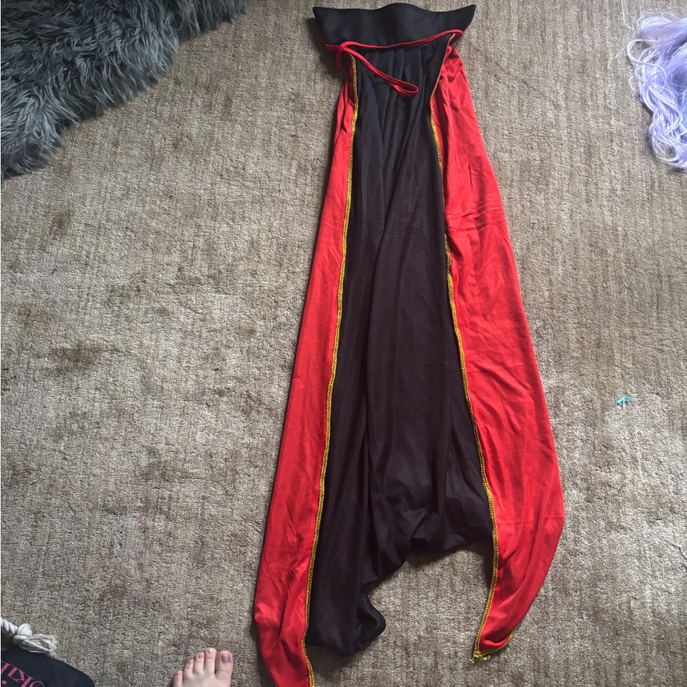 Kids Red and Black Costume Cape